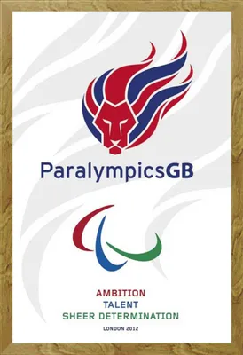 Image de Londres 2012 - Poster - Paralympics G.B. + cadre amovible, Shinsuke® Maxi MDF chêne, vitre acrylique