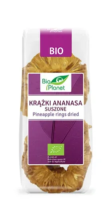 Zdjęcie produktu dla ANANAS SUSZONY KRĄŻKI100 g -PLANET