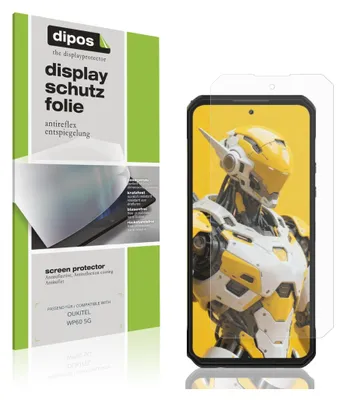 Product packaging for a screen protector next to a smartphone displaying an image.