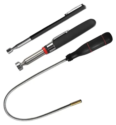 Image de Ensemble de tiges télescopiques magnétiques, comprenant 3 tiges avec une capacité de charge de 1,5 kg, 3 kg et 5 kg