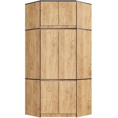 Obrázok produktu pre Akord Rohová Skriňa S Nadstavbou, Dub Craft, 100X50X235 Cm