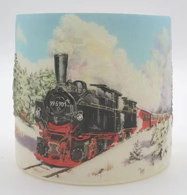 Produktbild von Lampionkerze Schmalspurbahn 10x10 cm (HxD)