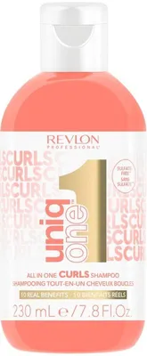 Zdjęcie produktu dla Revlon UniqOne Sulfate-free Curls Shampoo, 230 ml, Szampon, Profesjonalny, Unisex, Do wszystkich włosów, Kręconych włosów, Wszystkie kolory