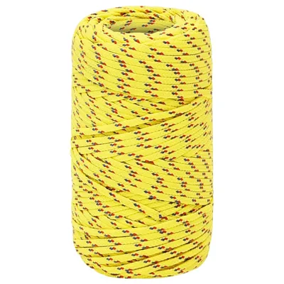 Zdjęcie produktu dla vidaXL Bootsseil Gelb 2 mm 500 m Polypropylen