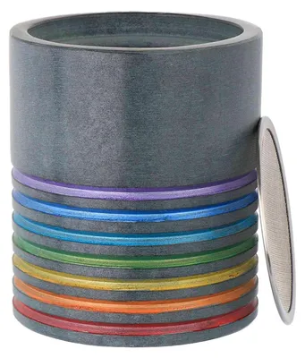 Produktbild von Räucherstövchen 8,8x7,6cm – Speckstein Chakra Regenbogen mit Räuchersieb