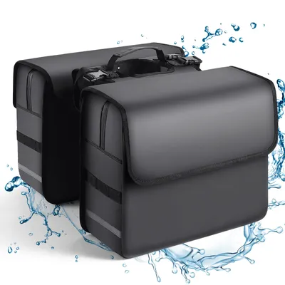 Produktbild von Fahrradtasche für Gepäckträger 36L - Doppeltasche Fahradtaschen Hinten Gepäckträger - Wasserdicht Gepäckträgertasche Satteltaschen für Fahrrad E-Bike