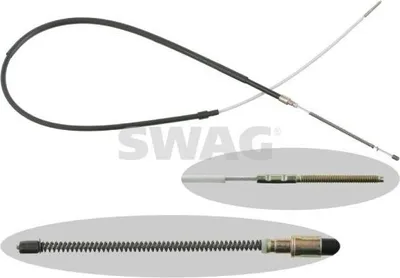 Produktbild von SWAG Handbremsseil Seilzug Feststellbremse für VW GOLF II (19E, 1G1) Hinten Links Hinten Rechts 99 91 4200