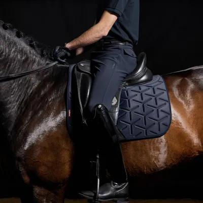 Image de Tapis de dressage moulé LeMieux ProForm, couleur : bleu marine, taille : L