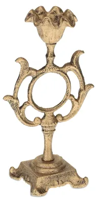 Kandelaar für Dinnerkerzen, Ø 4 cm, Vintage, Gold, H. 28,5 cm