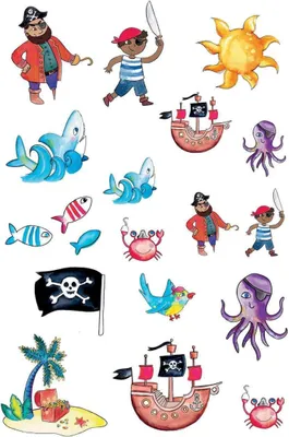 Immagine prodotto di Tatuaggi pirata - Taglia unica