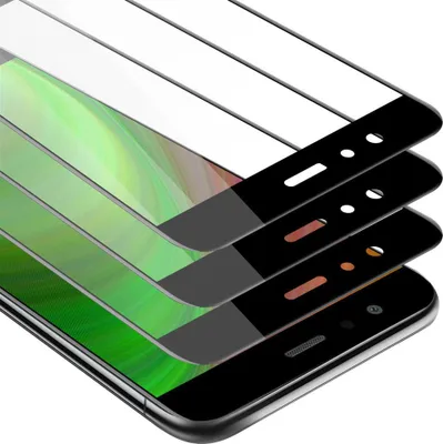 Image de Cadorabo 3x film blindé plein écran pour Huawei P10 LITE film de protection en noir verre de protection d'écran tempéré