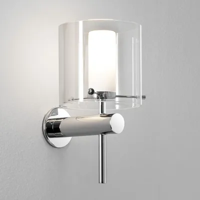 Immagine prodotto di Applique Arezzo cromo lampada da parete vetro acrilico lampadine nuove