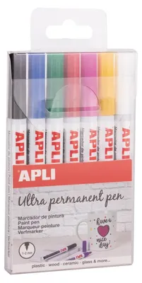 Obrázek produktu pro Apli sada lakových popisovačů ultra permanemtních 7 ks