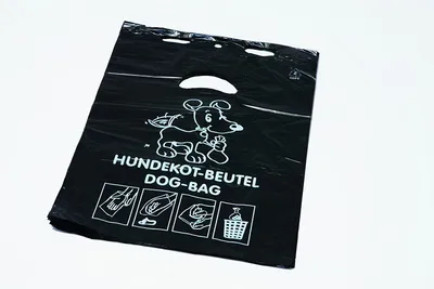 Produktbild von Neutral 55810 Hundekotbeutel, aus HDPE-Folie, 3 Liter, schwarz