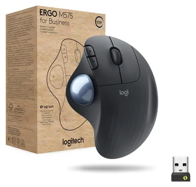 Image de Logitech Ergo M575 Business Wireless Trackball Mouse Black