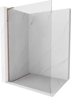 Produktbild von Mexen Kioto L Duschwand Walk-in 90 x 200 cm, transparent, roségold - 800-090-103-60-00