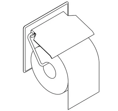 Franke Toilettenpapierhalter BS677 Stratos aus Chromnickelstahl zur Wandmontage Franke GmbH BS677