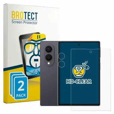 Produktbild von 2x Für Samsung Galaxy Z Fold 8 (Display+Kamera) Schutzfolie BROTECT Displayschutz Display Schutz Folie Klar Transparent