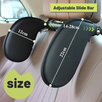 Obrázok produktu pre Autosedačka opierka hlavy nastaviteľná, pre cestovanie, ergonomická opora, mäkký materiál