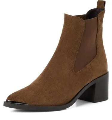 Zdjęcie produktu dla Buty Tamaris, botki, kolor brązowy, rozmiar 41