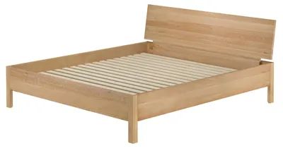 Produktbild von Metallfreies Doppelbett aus Buchenholz 180x200 mit wählbaren Zubehör V-60.93-18Rollrost inkl.