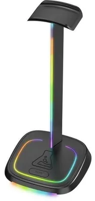 Produktbild von Gaming-Headset-Ständer – The G-Lab – K-STAND-NEON RGB – Kabelgebunden – RGB-Beleuchtung – Schwarz