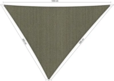 Produktbild von SHADOW COMFORT 4,5 x 5 x 5,5 m Dreieckiges Sonnensegel Desert Storm Ungleichseitig