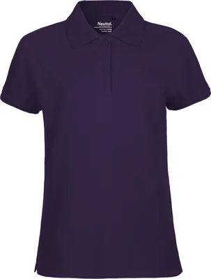 Image de Neutral O22980 | Polo classique femme / 100% coton équitable - Couleur : Purple - Taille : M