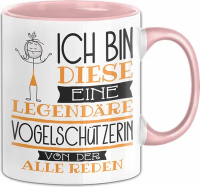 Produktbild von Vogelschützerin Tasse Geschenk Ich Bin Diese Eine Legendäre Vogelschützerin Von Der Alle Reden Geschenkidee Geburtstag Weihnachten (Rosa)