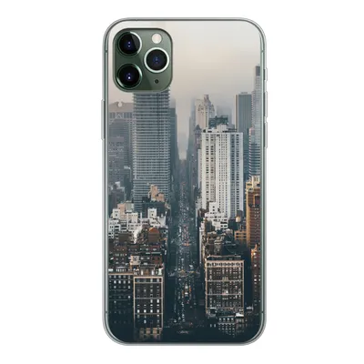 Produktbild von MuchoWow® Handyhülle Schutzhülle Hülle für iPhone 11 Pro Max Skyline von New York Silikon Softcase Handy Hülle - Schutz