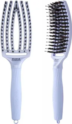 Produktbild von Olivia Garden Bürste Olivia Garden Fingerbrush Iconic Boar & Nylon Polar Blue 1Stuks