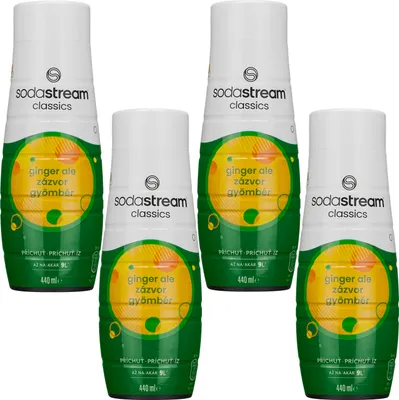 Immagine prodotto di SodaStream Sciroppo Ginger Ale 4x440ml Sciroppo per bevande concentrato Confezione di ricarica