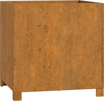Produktbild von vidaXL Pflanzkübel mit Beinen Rostig 50x50x50 cm Cortenstahl
