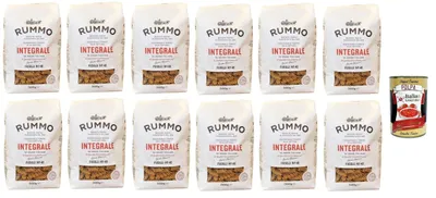 Produktbild von Pasta Integrale Fusilli N°48,Vollkornnudeln Nudeln Vollkorn Italienische Pasta 12x 500g + Italian Gourmet polpa 400g