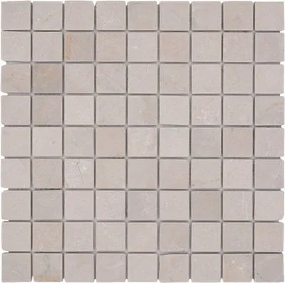 Produktbild von Natursteinmosaik Botticino beige 30,5x30,5 cm