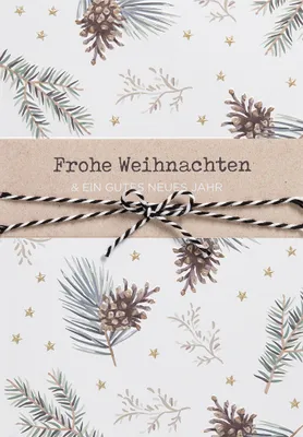 Produktbild von Weihnachten  Unverpackt  Glückwunschkarte im Format 116 x 166 cm mit U