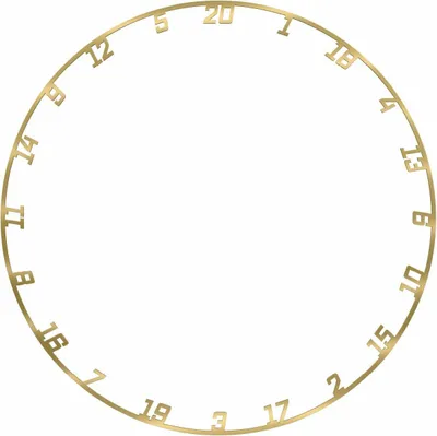Produktbild von KOTO Goldener Zahlenring – Zahlenring für Dartscheibe