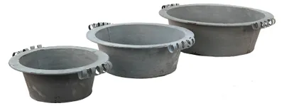 Obrázok produktu pre Clayre & Eef Dekoračná miska sada 3 Ø 36x11 cm Sivá kovová