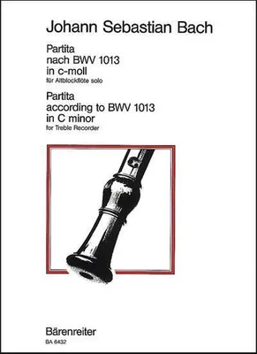Produktbild von Partita c-Moll BWV1013für Altblockflöte solo