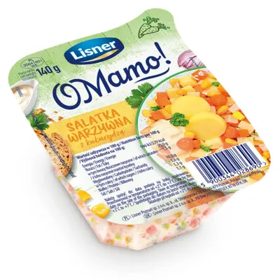 Obrázek produktu pro O Mamo! Zeleninový salát s kukuřicí 140 g Lisner