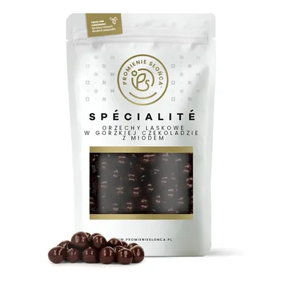 Zdjęcie produktu dla Orzechy Laskowe z Miodem w Gorzkiej Czekoladzie 500 g