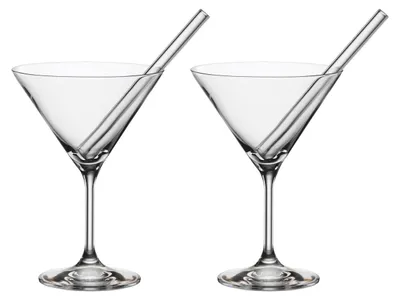 Produktbild von Novel Cocktailschale 2er-Set mit Trinkhalm