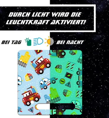 Produktbild von Nachtleuchtende Schutzfolie kompatibel mit Toniebox1 passgenaue Folie mit Motiv Kratzschutz für Musikbox Y031-30 Rettungsfahrzeuge