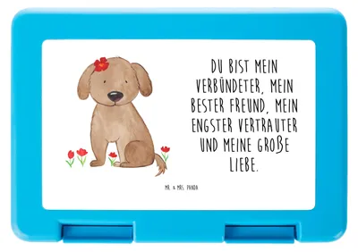 Produktbild von Mr. & Mrs. Panda Bentobox Hund Dame - Weiß - Geschenk, Sprüche, Liebenswert, Hundespruch, Bento Box, Verliebt, Vorratsdose, Hunde, Lunchbox, Liebe, Vorratsbehälter