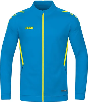 Produktbild von JAKO Damen Polyesterjacke Challenge, Farbe:JAKO blau/neongelb, Größe:42