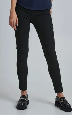 Image de b.young BYElva - Pantalon pour femme, en tissu, style 5 poches, mélange de viscose et Élasthanne, coupe slim