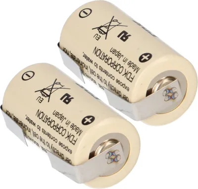 Image de 2x FDK pile lithium 3V CR 17335SE 2/3A - cellule LF forme U