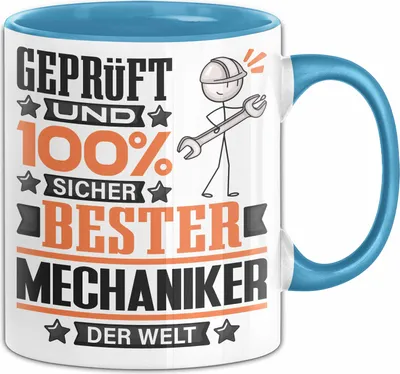 Produktbild von Mechaniker Geschenk Lustiger Spruch für Mechaniker Geschenkidee Bester Mechaniker Der Welt (Blau)