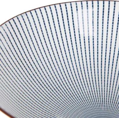 Produktbild von Schüssel Suppenschüssel Servierschüssel Schale Müslischale SALADO gestreift 21 cm HOMLA