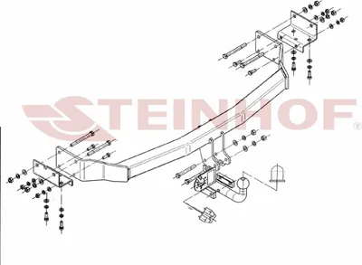 Produktbild von Z546715 Anhängerkupplung passend für HYUNDAI Santa Fe II 2006-08/2012 starr